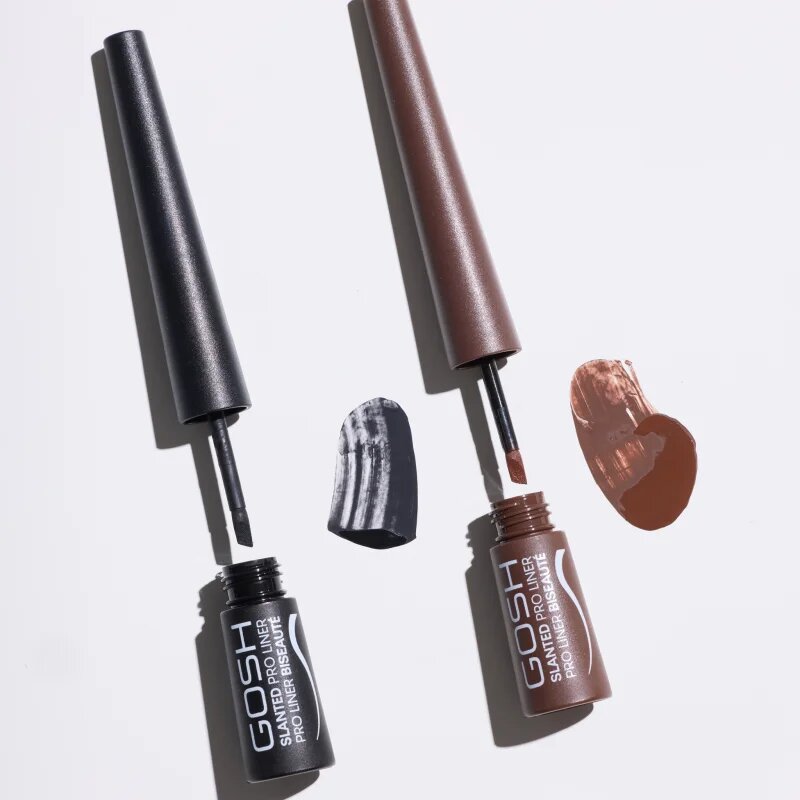GOSH COPENHAGEN Slanted Pro Liner tekuté oční linky odstín 003 Matt Brown 2.5 ml