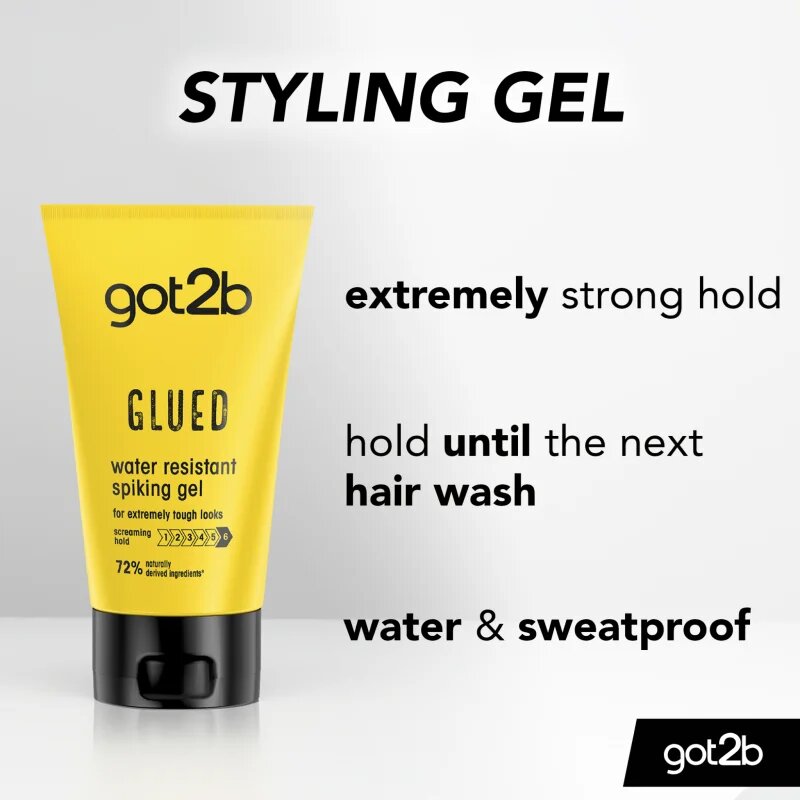 got2b Glued Spiking Glue gel na vlasy s extra silnou fixací 150 ml