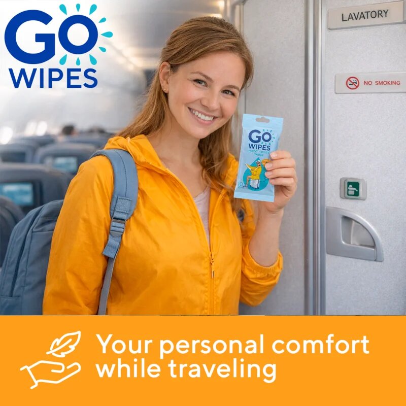 GoWipes Comfort vlhčený toaletní papír 10 ks