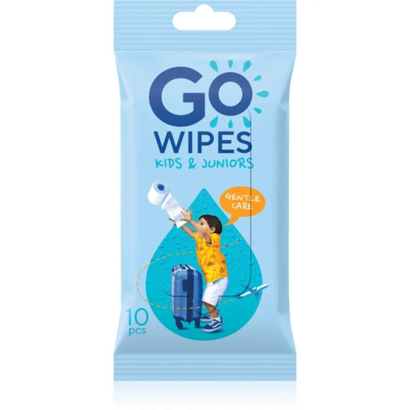 GoWipes For Kids & Juniors vlhčený toaletní papír pro děti 10 ks