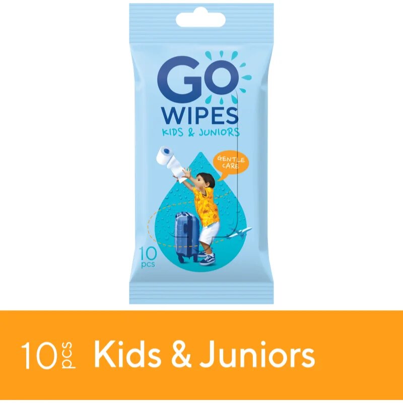 GoWipes For Kids & Juniors vlhčený toaletní papír pro děti 10 ks