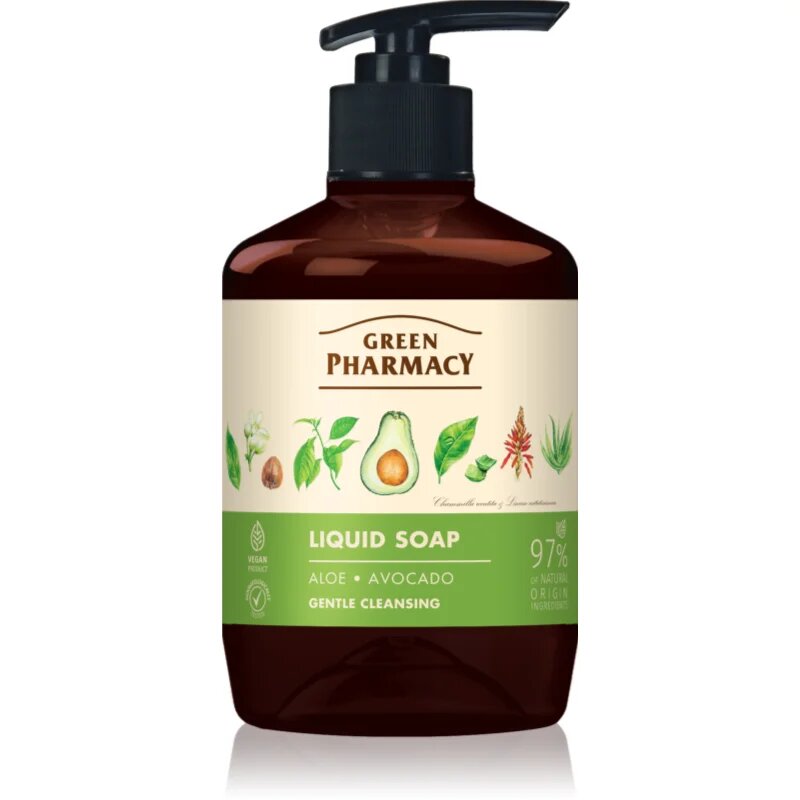 Green Pharmacy Aloe & Avocado tekuté mýdlo na ruce 460 ml