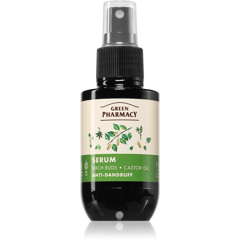 Green Pharmacy Birch Buds & Castol Oil Care Serum sérum proti lupům 100 ml