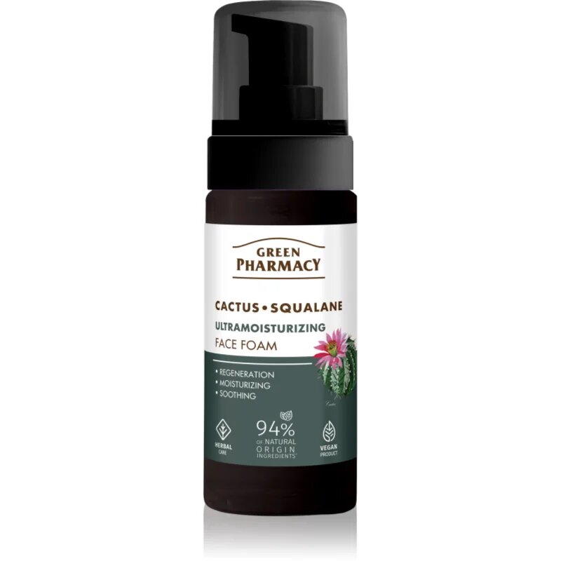 Green Pharmacy Cactus & Squalane Face Foam hydratační pěna 150 ml