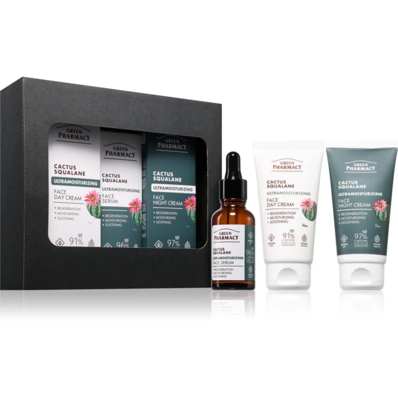 Green Pharmacy Cactus & Squalane Set dárková sada pro hydrataci a vypnutí pokožky