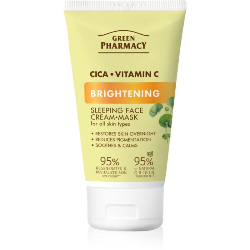 Green Pharmacy Cica + Vitamin C rozjasňující maska na obličej 50 ml