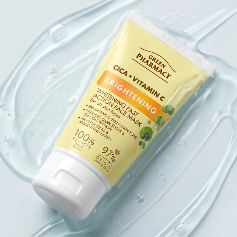 Green Pharmacy Cica + Vitamin C rozjasňující maska na obličej 50 ml