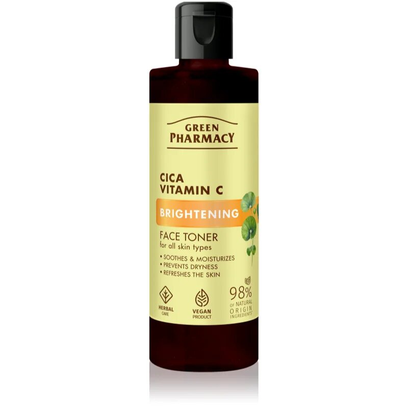 Green Pharmacy Cica + Vitamin C rozjasňující tonikum 200 ml