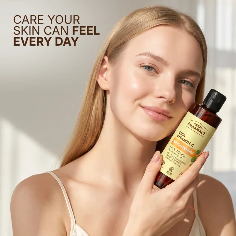 Green Pharmacy Cica + Vitamin C rozjasňující tonikum 200 ml