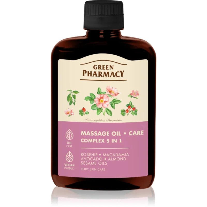 Green Pharmacy Complex 5in1 Massage Oil masážní olej 200 ml