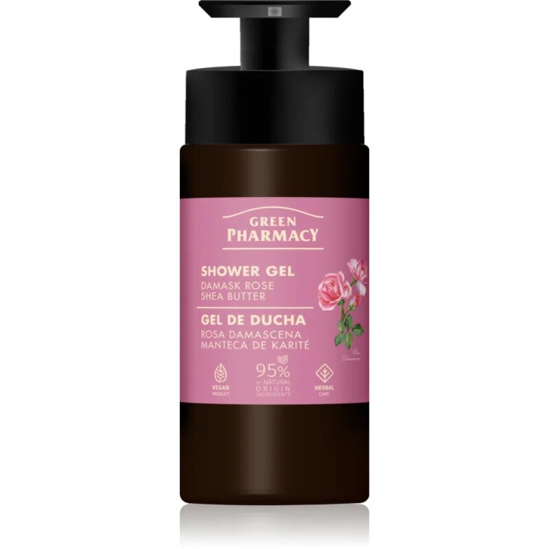 Green Pharmacy Damask Rose & Shea Butter sprchový gel 739 ml