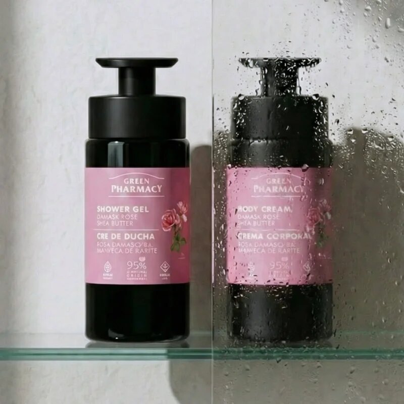 Green Pharmacy Damask Rose & Shea Butter sprchový gel 739 ml