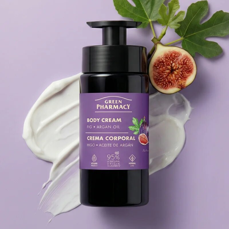 Green Pharmacy Fig & Argan Oil tělový krém 739 ml