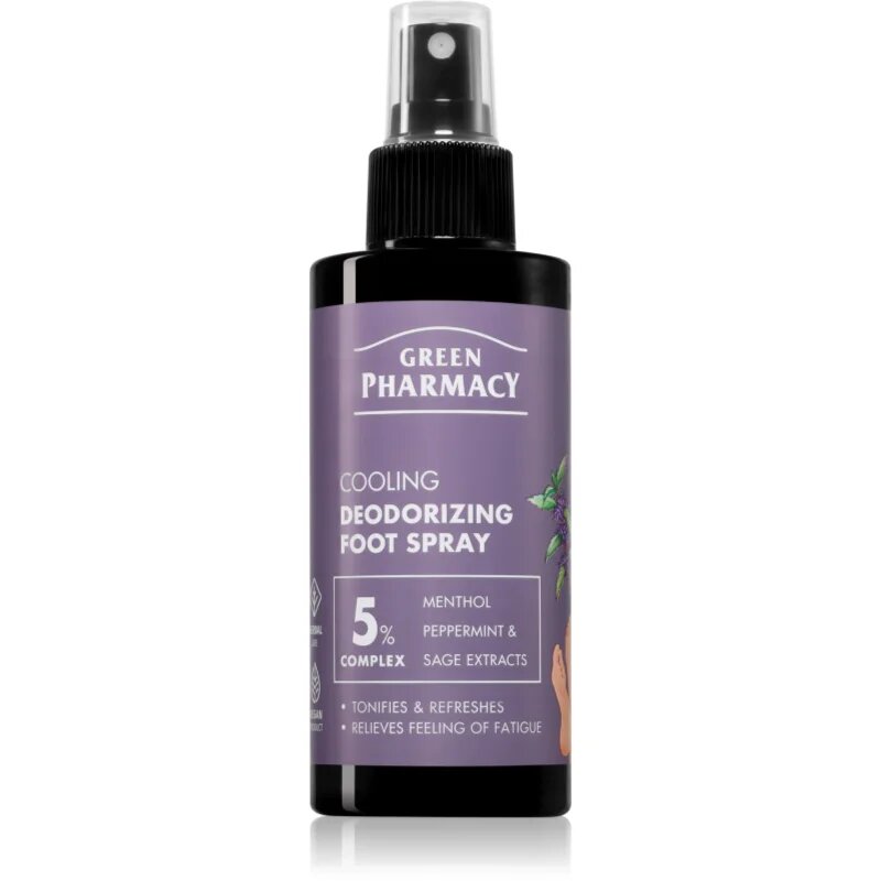 Green Pharmacy Foot Care Cooling Deodorizing Foot Spray deodorant na chodidla 150 ml