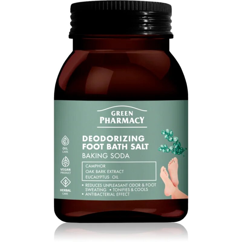 Green Pharmacy Foot Care Deodorizing Foot Bath Salt koupelová sůl na nohy 400 g