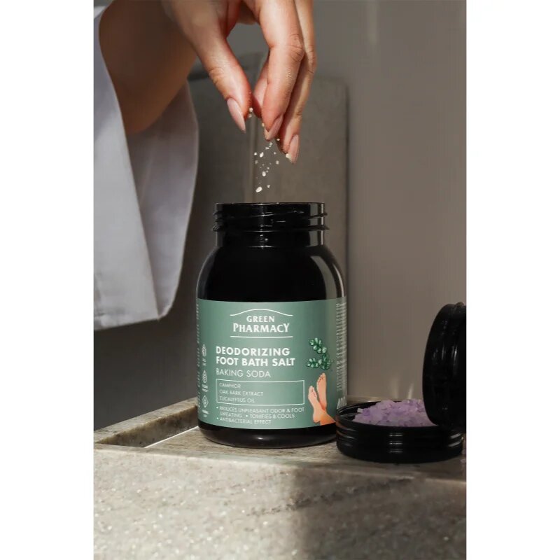 Green Pharmacy Foot Care Deodorizing Foot Bath Salt koupelová sůl na nohy 400 g