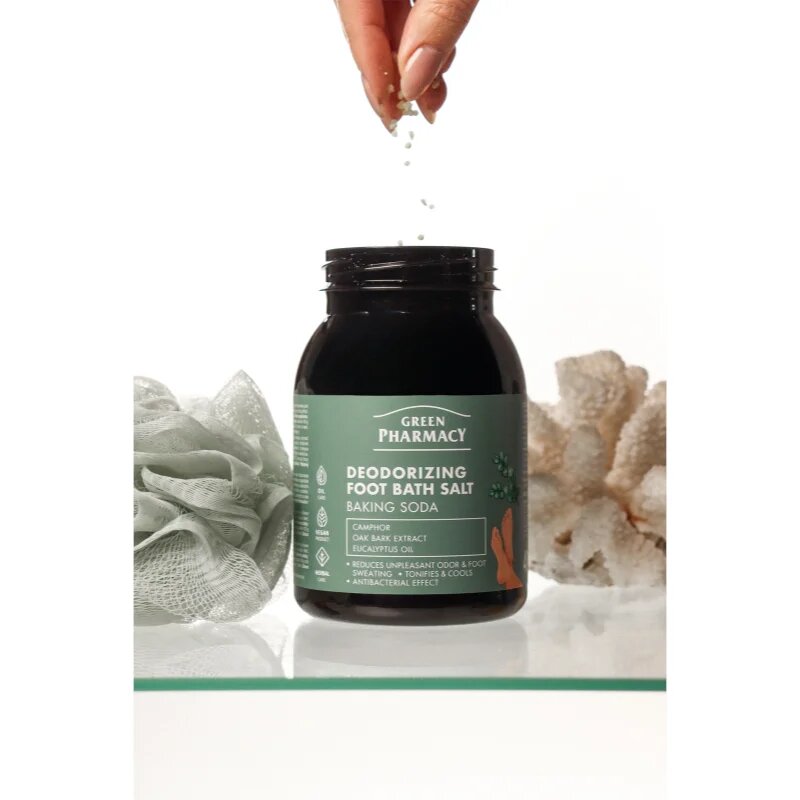 Green Pharmacy Foot Care Deodorizing Foot Bath Salt koupelová sůl na nohy 400 g