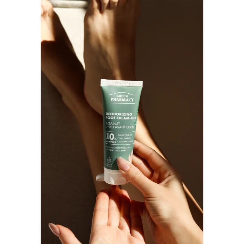 Green Pharmacy Foot Care Deodorizing Foot Cream-Gel Against Unpleasant Odor gelový krém na nohy 75 ml