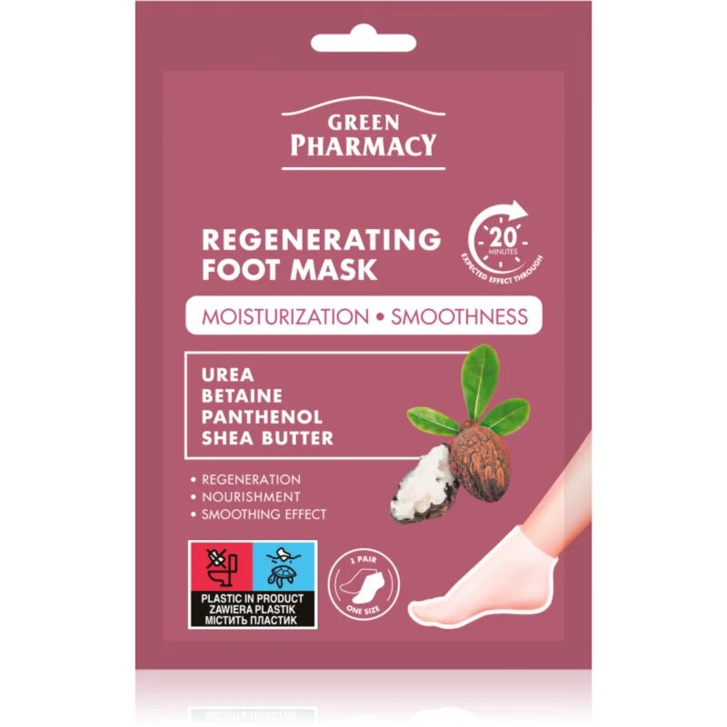 Green Pharmacy Foot Care Regenerating Foot Mask regenerační maska na nohy 2x13 ml