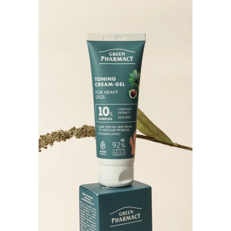 Green Pharmacy Foot Care Toning Foot Cream-Gel For Heavy Legs krém na nohy 75 ml