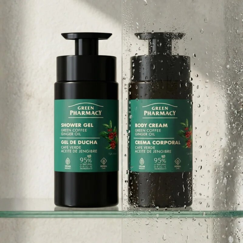 Green Pharmacy Green Coffee & Ginger Oil sprchový gel 739 ml