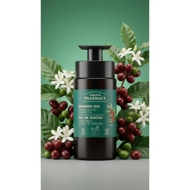 Green Pharmacy Green Coffee & Ginger Oil sprchový gel 739 ml
