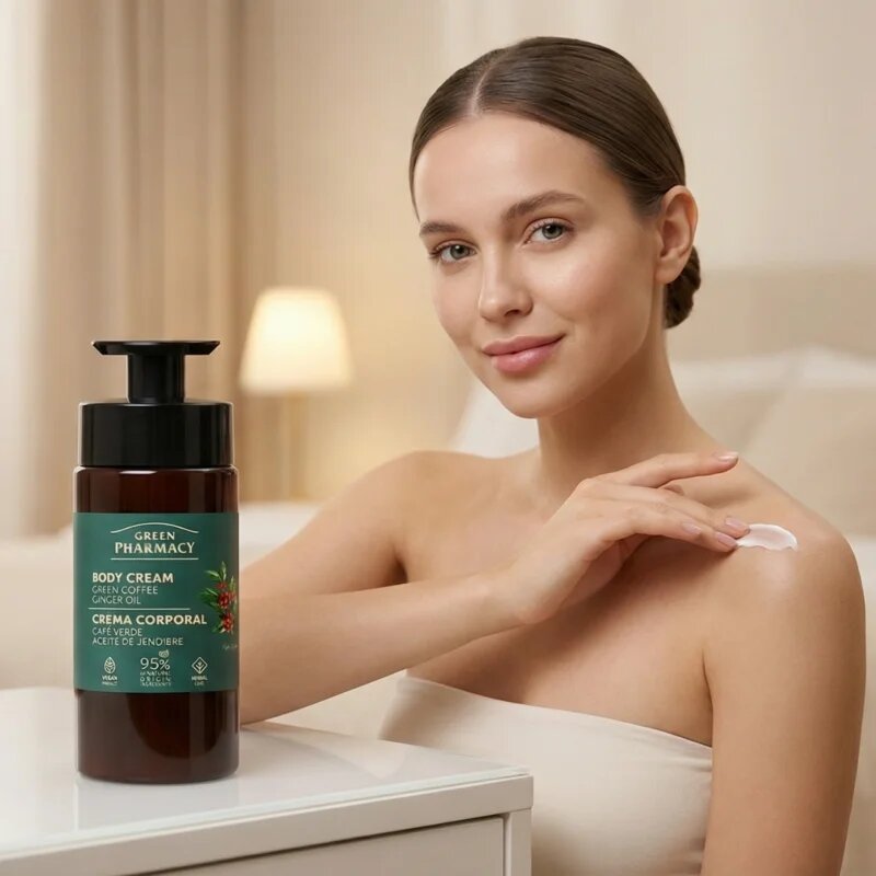 Green Pharmacy Green Coffee & Ginger Oil tělový krém 739 ml