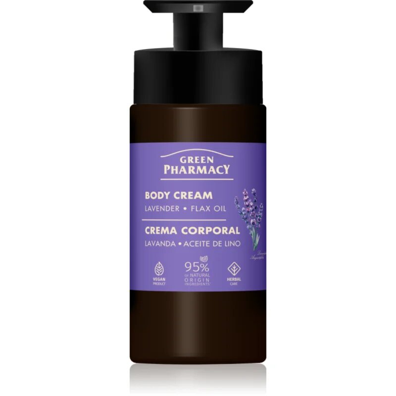 Green Pharmacy Lavender & Flax Oil tělový krém 739 ml