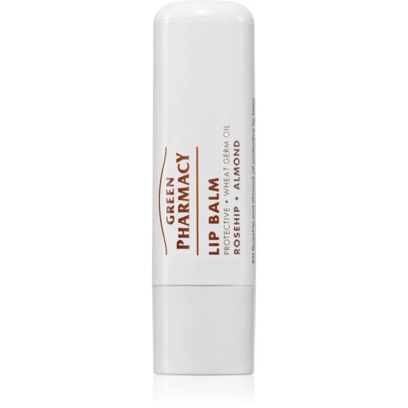 Green Pharmacy Rosehip & Almond Oil balzám na rty 3.6 g