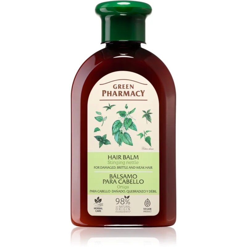 Green Pharmacy Stinging Nettle Hair Balm balzám pro poškozené lámavé a oslabené vlasy 300 ml