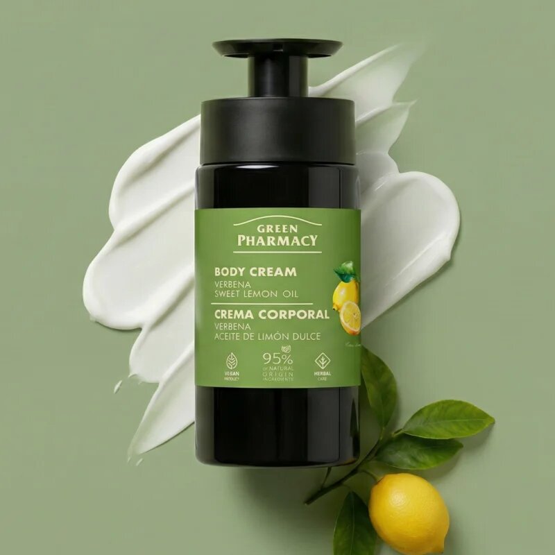 Green Pharmacy Verbena & Sweet Lemon Oil tělový krém 739 ml