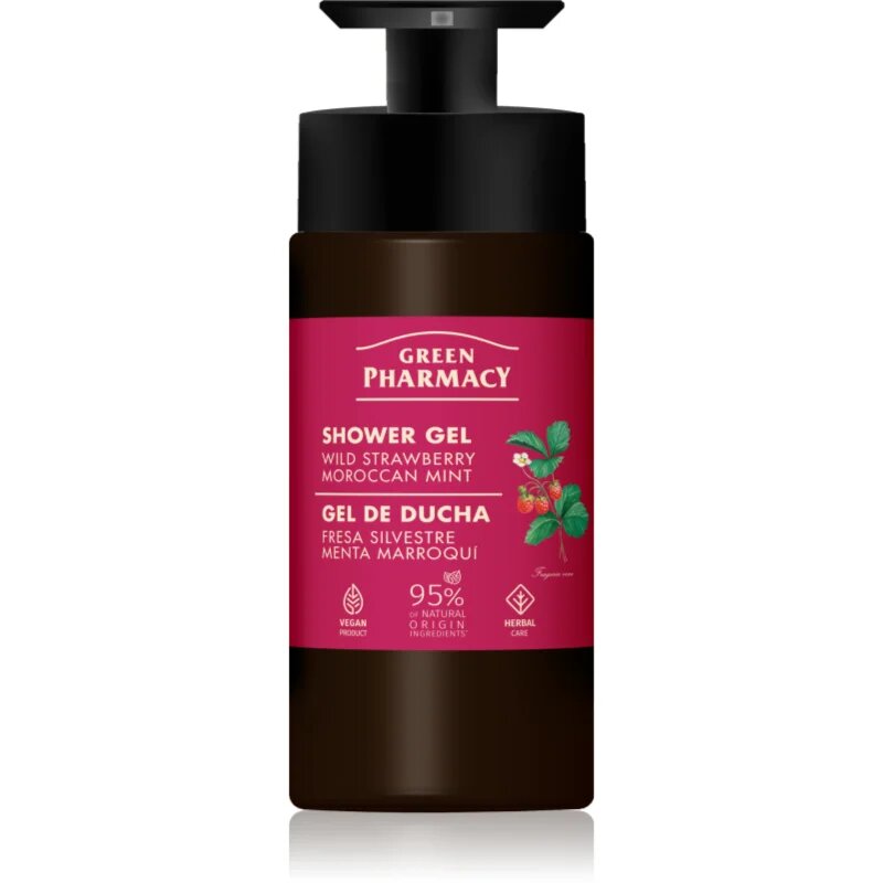 Green Pharmacy Wild Strawberry & Moroccan Mint Oil sprchový gel 739 ml