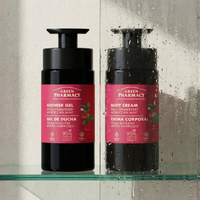 Green Pharmacy Wild Strawberry & Moroccan Mint Oil sprchový gel 739 ml