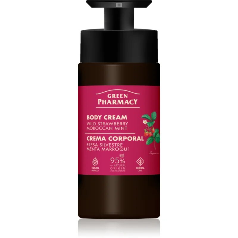 Green Pharmacy Wild Strawberry & Moroccan Mint Oil tělový krém 739 ml