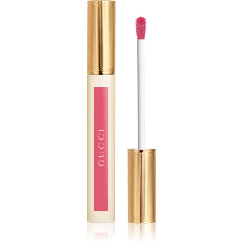 Gucci Beauty Glow Oil-In-Water Tint Liquid Lipstick lesklá hydratační tekutá rtěnka odstín 415 Clara Pink 6.5 ml