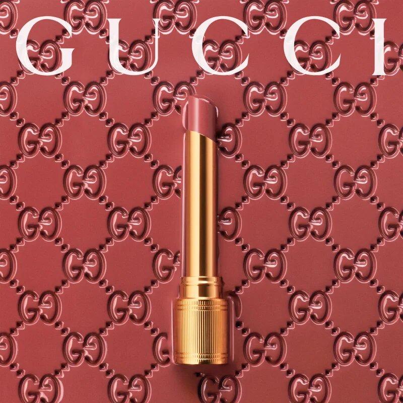 Gucci Beauty Rouge de Beauté Brillant hydratační rtěnka odstín 204 Peggy Taupe 1.8 g