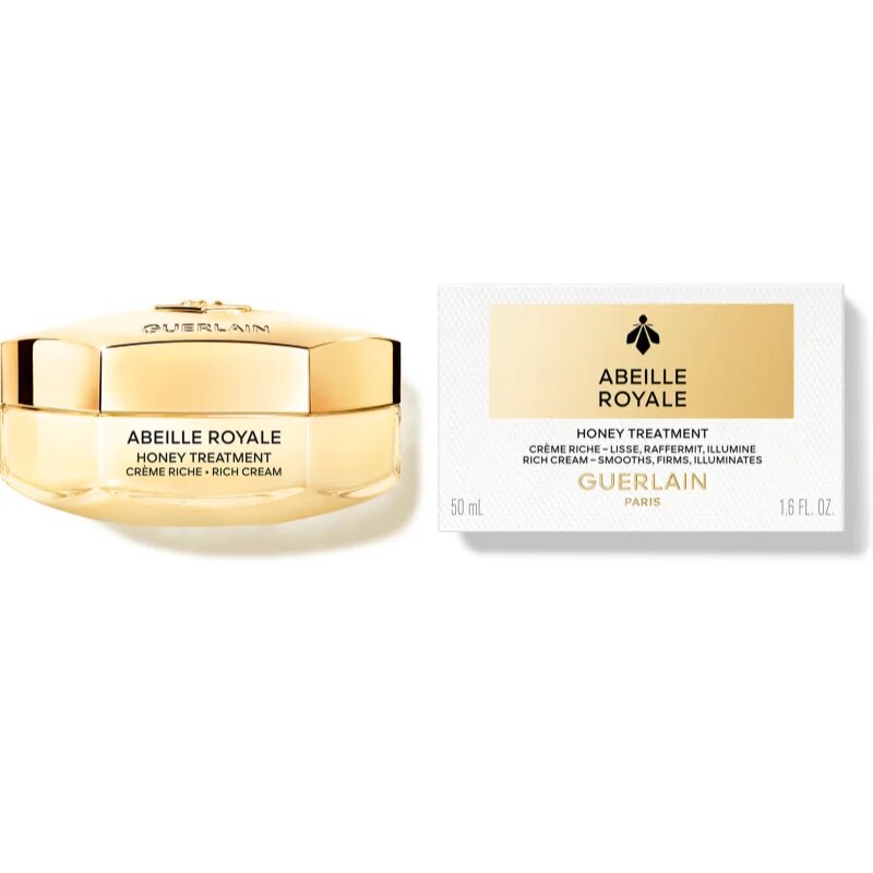 GUERLAIN Abeille Royale Honey Treatment Rich Cream výživný protivráskový krém plnitelný 50 ml