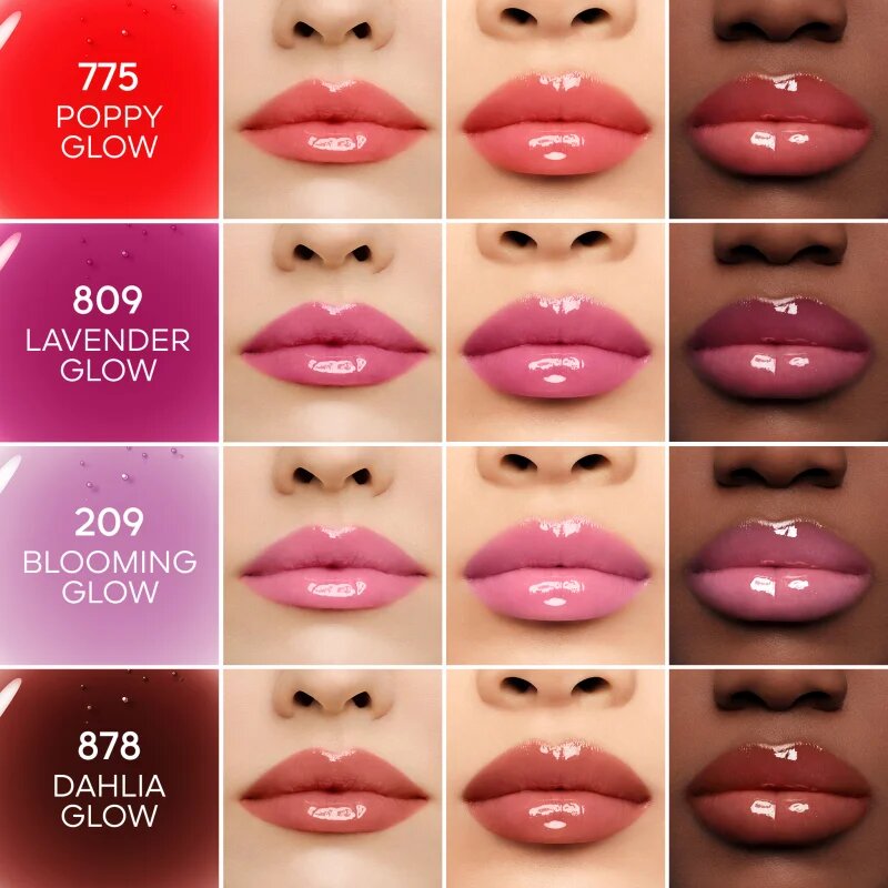 GUERLAIN Blooming Denim KissKiss Bee Glow Oil olej na rty s medem odstín 878 Dahlia Glow 9.5 ml
