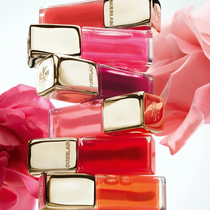 GUERLAIN Blooming Denim KissKiss Bee Glow Oil olej na rty s medem odstín 878 Dahlia Glow 9.5 ml