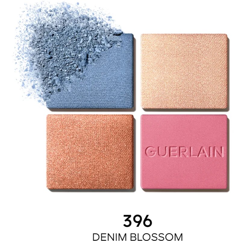 GUERLAIN Blooming Denim Ombres G paletka očních stínů limitovaná edice 396 Denim Blossom 6 g