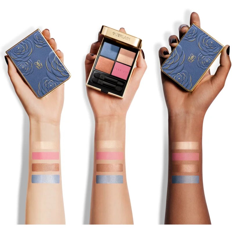 GUERLAIN Blooming Denim Ombres G paletka očních stínů limitovaná edice 396 Denim Blossom 6 g