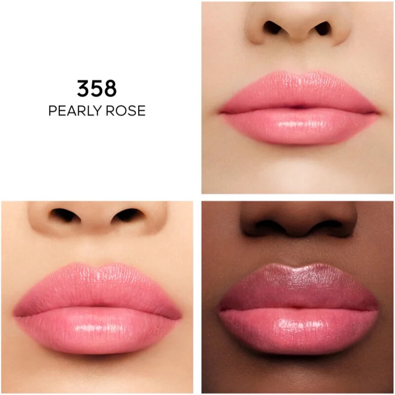 GUERLAIN KissKiss Bee Glow vyživující a hydratační balzám na rty odstín 358 Pearly Rose 3.2 g