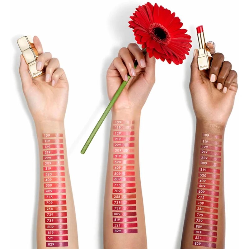 GUERLAIN KissKiss Shine Bloom lesklá rtěnka odstín 521 Kiss to Say 3.5 g
