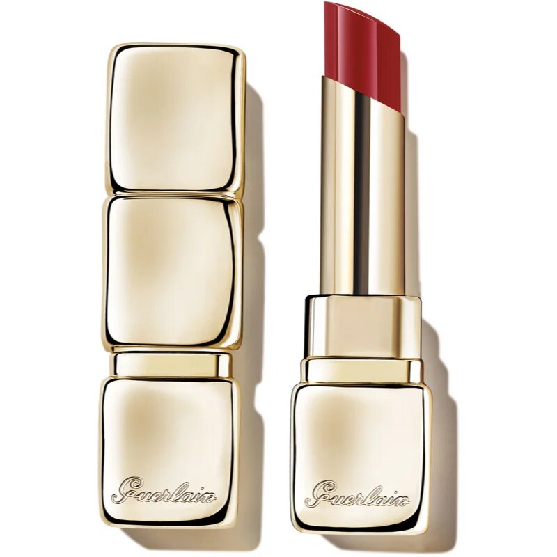 GUERLAIN KissKiss Shine Bloom lesklá rtěnka odstín 729 Daisy Red 3.5 g