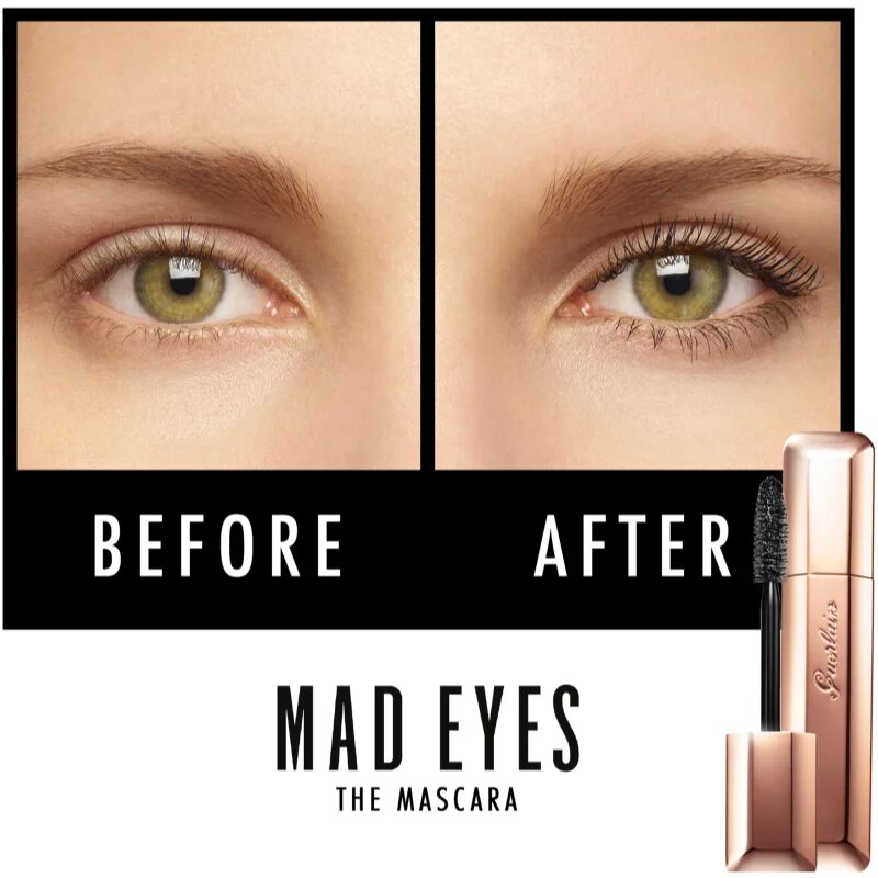 GUERLAIN Mad Eyes Buildable Volume Mascara voděodolná řasenka pro objem a zahuštění řas odstín 01 Mad Black 8.5 ml