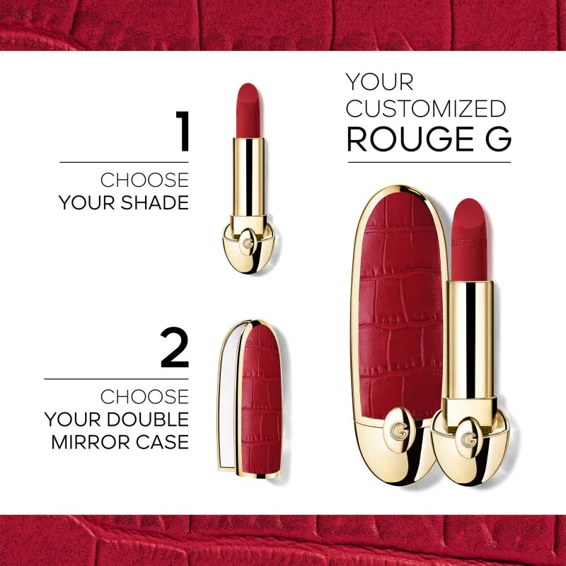 GUERLAIN Rouge G Double Mirror Jewel Case pouzdro na rtěnku se zrcátkem The Python 1 ks