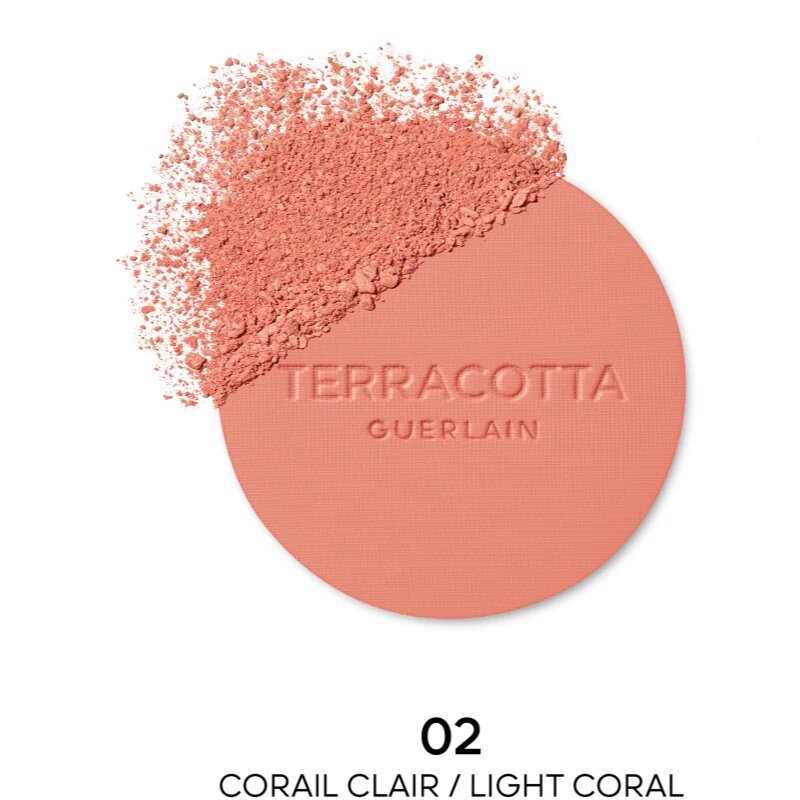 GUERLAIN Terracotta Blush rozjasňující tvářenka odstín 02 Light Coral 5 g