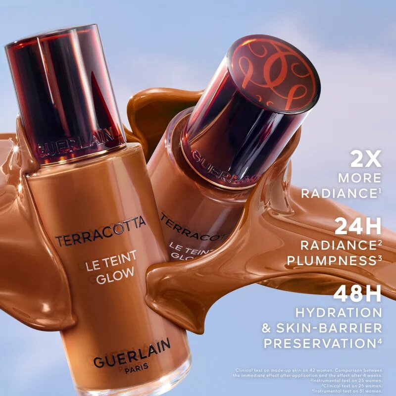 GUERLAIN Terracotta Le Teint Glow tekutý rozjasňující make-up pro přirozený vzhled odstín 6W Warm 35 ml