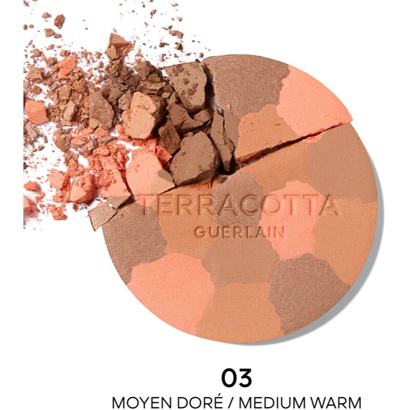 GUERLAIN Terracotta Light bronzující rozjasňující pudr limitovaná edice odstín 03 Medium Warm 10 g