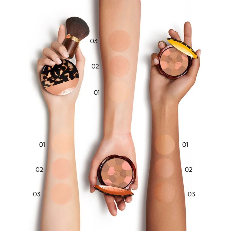 GUERLAIN Terracotta Light bronzující rozjasňující pudr limitovaná edice odstín 03 Medium Warm 10 g